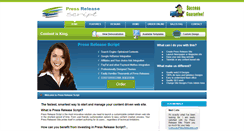 Desktop Screenshot of pressreleasescript.com