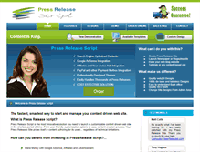 Tablet Screenshot of pressreleasescript.com